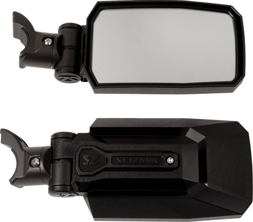 Seizmik Mirrors - Trailrider - Side View - Rectangle - Black - 1.75"/2" Rops - Pair 56-18113