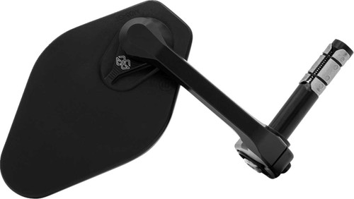 Gilles Tooling Mirror - Stratos - Side View - Diamond - Black - Right/Left - Each M03-01-BD