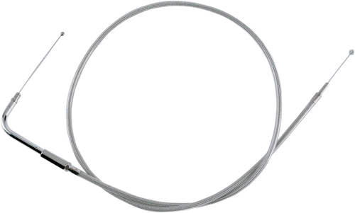 Drag Specialties Stainless Braided Throttle Cable - 42-1/2" 0650-0414