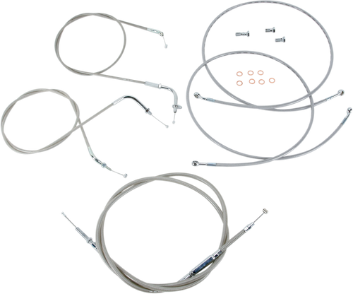 Baron Stainless Handlebar Cable/Line Kit - 18"-20" - Xvs1300 BA-801300KT-18