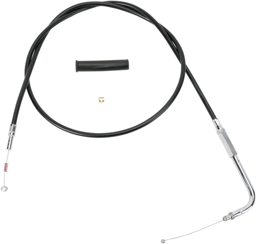Drag Specialties Black Vinyl Idle Cable - 52" 0651-0621