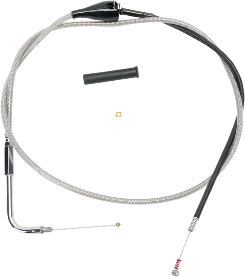 Drag Specialties Stainless Braided Idle Cable - 52" 0651-0654