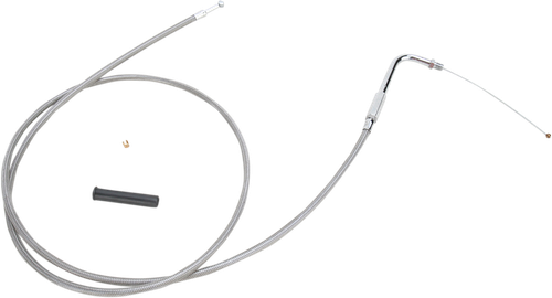 Drag Specialties Stainless Braided Throttle Cable - 52" 0651-0700