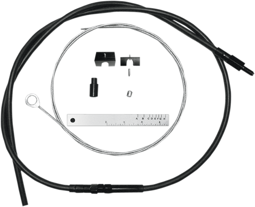 Magnum Shielding Byo Build Your Own Clutch Cable Kit - 80" - Sportster/Touring/Trike - Black Vinyl 498252