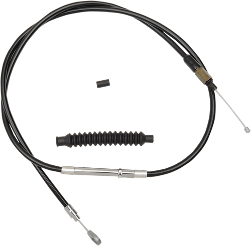La Choppers Black Vinyl Clutch Cable - 15"-17" Ape Hanger Handlebars - '96-'06 Softail LA-8100C16B