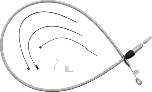 Magnum Shielding Polished Stainless Quick Connect Upper Clutch Cable - 44" 523410HE