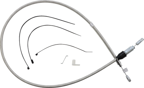 Magnum Shielding Polished Stainless Quick Connect Upper Clutch Cable - 45" 523411HE