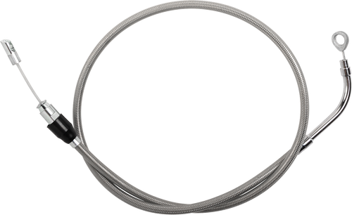Drag Specialties Quick Connect Clutch Cable - Upper - 49" - Stainless Steel 0652-2853