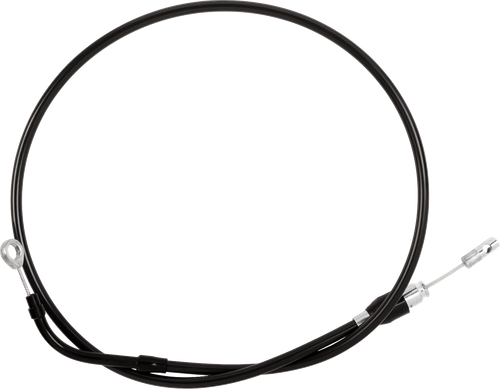 Drag Specialties Quick Connect Clutch Cable - Upper - Bent Tube - 39" - Black/Black 0652-2886