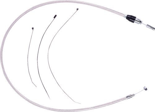 Magnum Shielding Polished Stainless Quick Connect Upper Clutch Cable - 43" 5238HE