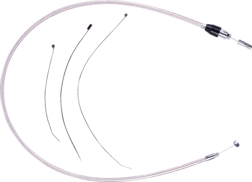 Magnum Shielding Polished Stainless Quick Connect Upper Clutch Cable - 49" 52386HE