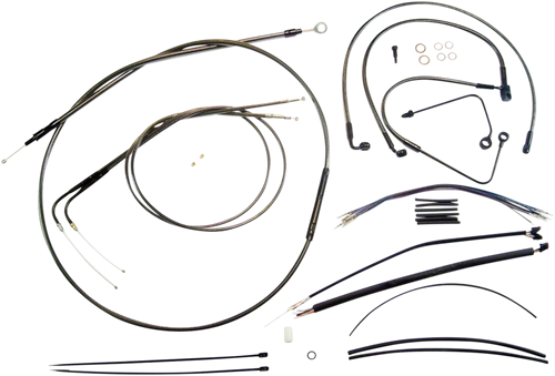 Magnum Shielding Black Pearl Designer Handlebar Installation Kit - 12"-14" - '15 Fls 487581