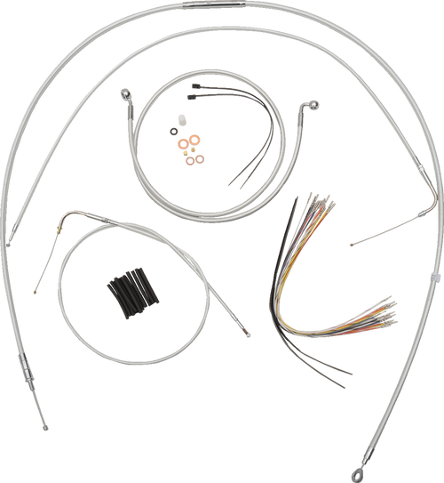 Magnum Shielding Sterling Chromite Ii Designer Handlebar Installation Kit - 15"-17" - '16-'17 Softail 387782