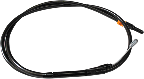 La Choppers Scout Complete Stainless Braided Handlebar Cable/Brake Line Kit - Stock Handlebars - Midnight LA-8400KT-08M