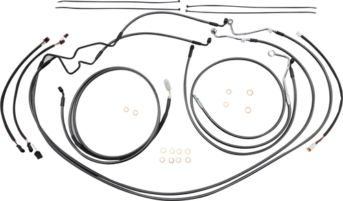 Magnum Shielding Karbonfibr Designer Handlebar Installation Kit - 15"-17" - '17-'20 Flh 787842