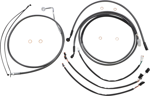 Magnum Shielding Karbonfibr Designer Handlebar Installation Kit - 15"-17" - '17-21-Fltr 787882