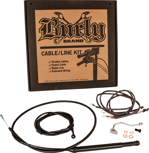 Burly Brand Touring Model Control Kit - Gorilla Ape Hanger - 14" - Stainless Steel B30-1311