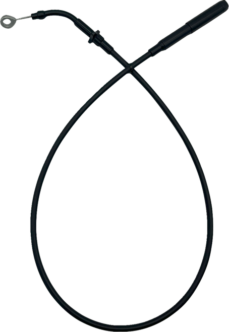 Fat Baggers Inc. Ez Install Upper Clutch Cable - Fltr/Flhx '21-'23 - +8" - Black Vinyl 118008-B