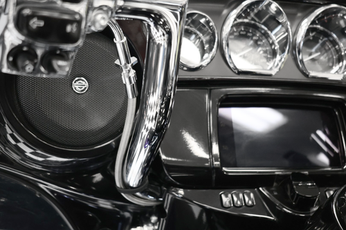 Fat Baggers Inc. Ez Install Kit - 13"/14" Handlebars - Upper Clutch - Full Length - Braided Stainless Steel/Chrome 249014-C