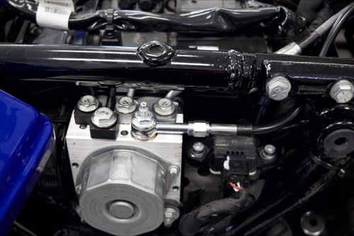 Fat Baggers Inc. Ez Install Kit - 16" Handlebars - Upper Clutch - Full Length - Braided Stainless Steel/Chrome 219016-C