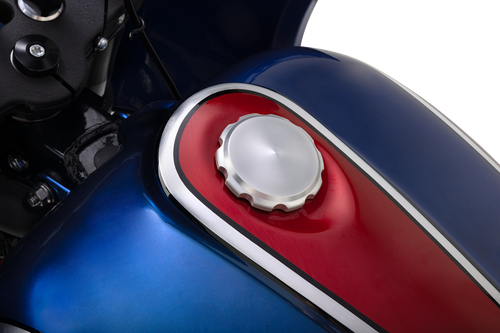 Joker Machine Gas Cap - Smooth - Clear/Sliver - Harley-Davidson 10-442S