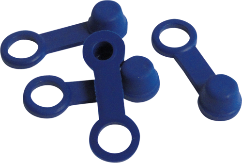 Helix Brake Bleeder Caps - Blue - 4-Pack 202-2004