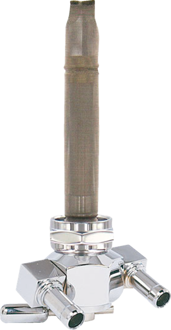 Pingel Power Flo Fuel Valve - 22 Mm - Hex - 90° - Chrome 3311-D-CH