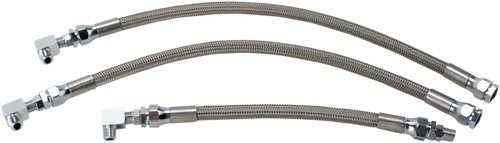 Drag Specialties Oil Line Kit - Stainless Steel - Dyna 0711-0042