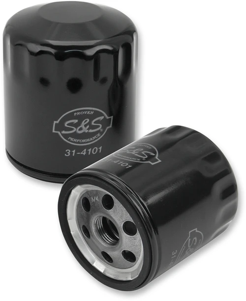 S&S Cycle Oil Filters - Chrome - 12-Pack 310-0240