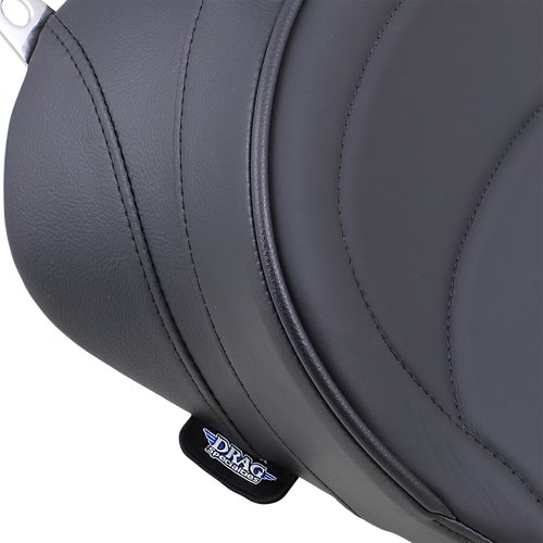 Drag Specialties Seats Solo Seat - Mild Stitched - Driver Backrest - Flt '97-'07 0801-0491