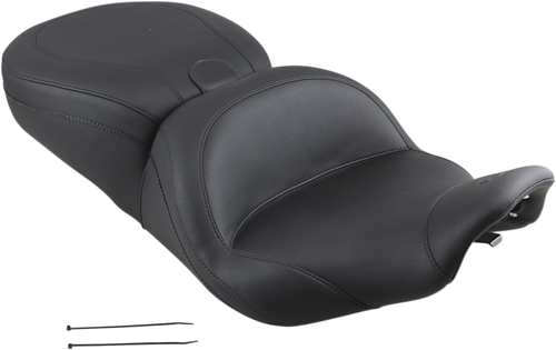 Mustang Lowdown Seat With Driver Backrest - Plain - Flhr '97-'07 79672