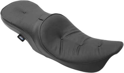 Drag Specialties Seats Low Touring Seat - Vinyl - Pillow - With Backrest Receiver - Fl '99-'07 0801-1105
