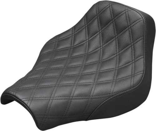 Saddlemen Renegade Solo Seat - Lattice Stitched - Black - Fl '97-'07 897-07-002LS