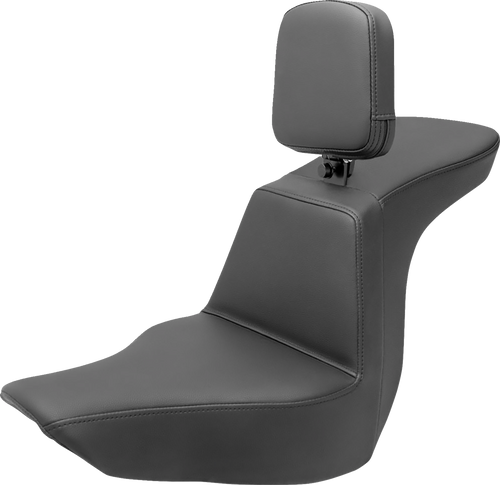 Saddlemen Tour Step-Up Seat - Rider Backrest - Plain - Flsb/Fxlr '18-'24 818-29-194BR