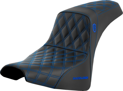 Saddlemen Pro Series Sdc Performance Seat - W/O Backrest - Blue Stitch - Fxbb/Fxst '18-'23 SC81830BLU