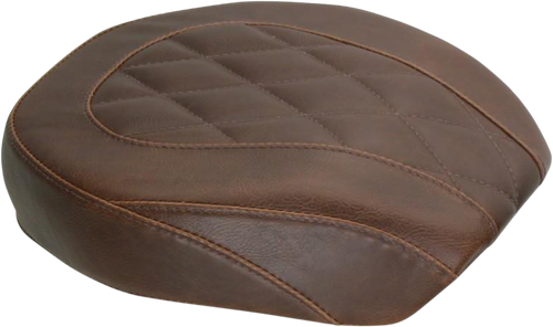 Mustang Wide Tripper Rear Seat - Diamond - Brown - Dyna '06-'17 76709