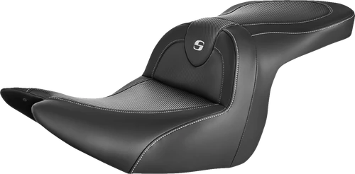 Saddlemen Roadsofa Seat - Carbon Fiber - With Backrest - Fxd '96-'03 896-04-185BR