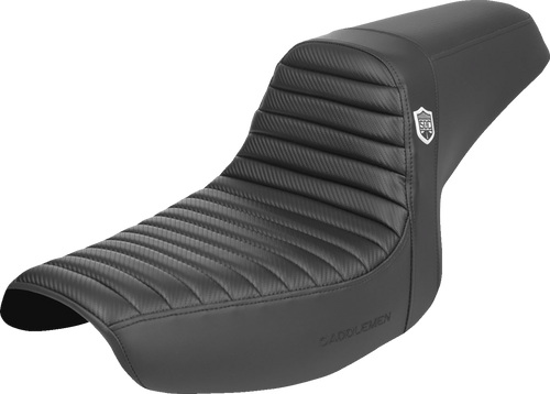 Saddlemen Pro Series Sdc Performance Seat - W/O Backrest - Tuck-N-Roll/Carbon Fiber - Gripper - Fxr '86-'94 SC88209T