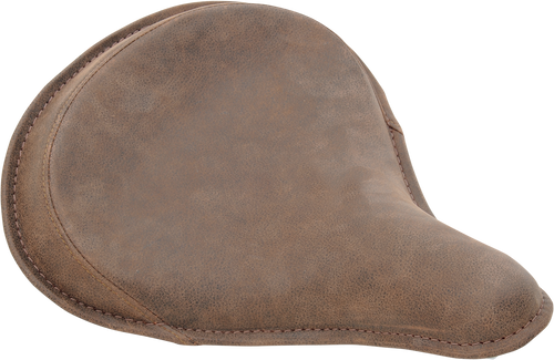 Drag Specialties Seats Seat - Spring Solo - Large - Distressed Brown Leather/Perimeter Stitch 0806-0050