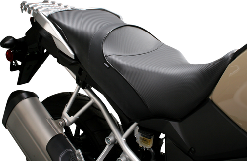 Sargent World Sport Performance Seat - Black - Carbon Fx - Regular - V-Strom 1000 '14-'19 WS-625-19