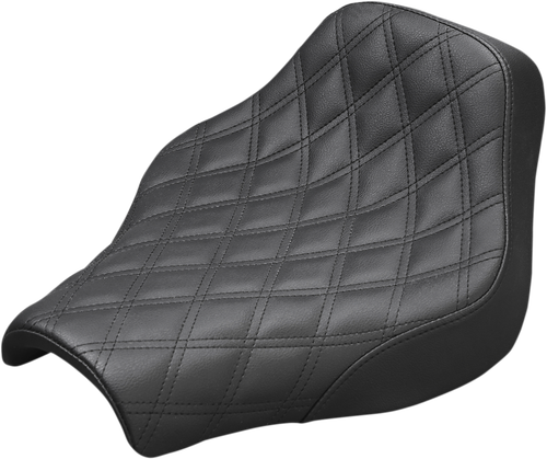Saddlemen Renegade Solo Seat - Lattice Stitched - Black - Indian '14-'24 I14-07-002LS
