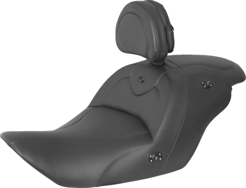 Saddlemen Seat - Roadsofa - Without Backrest - Black W/ Black Stitching - Heated - Gl1800 '14-'17 H23-20-187HCT