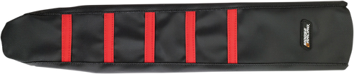 Moose Offroad Ribbed Seat Cover - Black Cover/Red Ribs - Honda Crf250 '04-'09 CRF25004-331RT