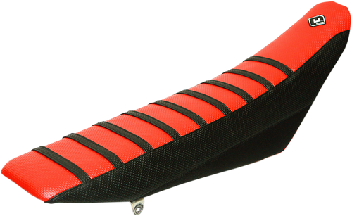 Flu Designs Inc. Pro Rib Seat Cover - Red/Black - Yz '06-'09 35502