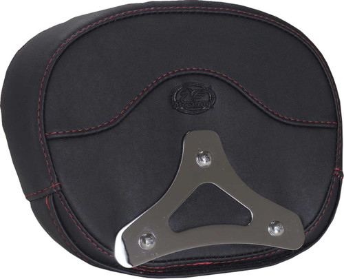 Mustang Deluxe Sissy Bar Pad - Diamond - Dark Cherry Stitch - Flt/Flh '23-'25 88450DC