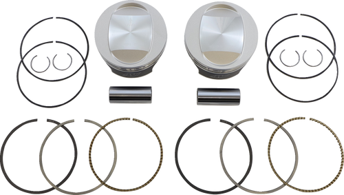Wiseco Tracker Series Piston Kit - 3.885" - 96 Cubic Inch Bored To 103 Cubic Inch - +0.010" - Twin Cam K0210P1
