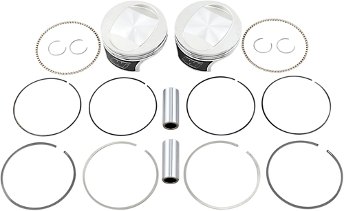 Wiseco Tracker Series Piston Kit - 3.895" - 96 Cubic Inch Bored To 103 Cubic Inch - +0.020" - Twin Cam K0210P2