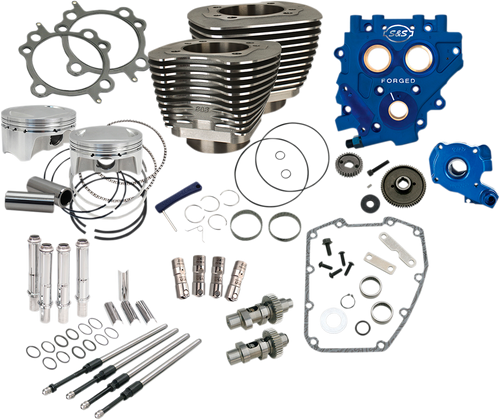 S&S Cycle 110" Power Package Performance Kit - Gear Drive - Black 330-0669