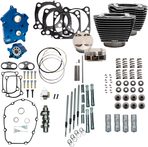 S&S Cycle 128" Power Package Engine Performance Kit - Chain Drive 310-1107B