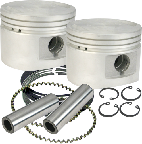 S&S Cycle Piston Kit - For 80" Stock Or S&S Heads - 3.500" - +0.010" 920-0026